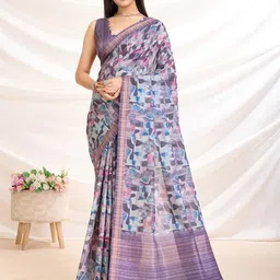 Mantrotsav Women Abstract Printed Saree-picture-0