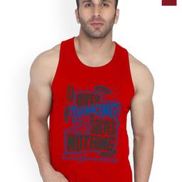 SLOWLORIS Pack Of 2 Typography Printed Scoop Neck Bio-Wash Gym Innerwear Vests-picture-43