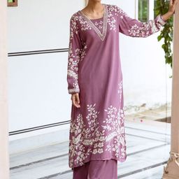 Anouk Women Floral Printed Regular Kurta with Palazzos-12