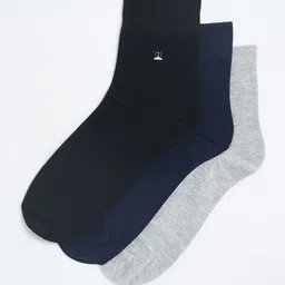 Camey Men Pack Of 3 Assorted Cotton Ankle-Length Socks-image-62