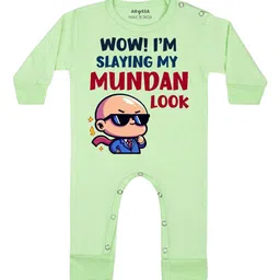 Arvesa Wow! Slaying My Mundan Look Printed Bodysuit-image-6