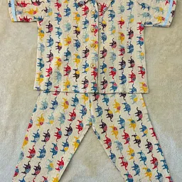 HASRI Unisex Kids Printed Shirt with Trousers-16