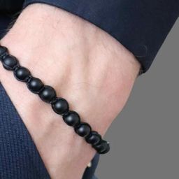 Divine souvenirs Black Alloy Bracelet-image-50