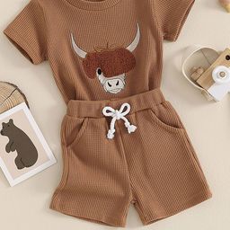 LULU & SKY Boys Embroidered Pure Cotton T-Shirt With Shorts-image-53