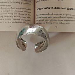 NVR Girls Handcrafted Silver-Plated Cuff Bracelet-image-7
