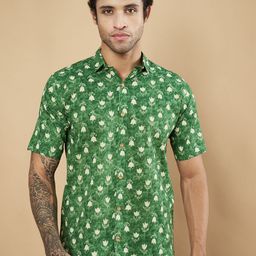 COTLAND FASHION Men Premium Floral Opaque Printed Casual Shirt-image-74