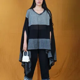 Banana Labs Women Striped Batwing Sleeve Co-Ords-image-17