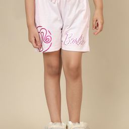 Kids Ville Kids-Girls Barbie Printed Mid-Rise Regular Fit Shorts-image-33