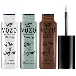VOZO Set Of 3 Glide & Define Infusion Essential Liquid Eyeliner- 5ml Each- Shade- 01-02-06-13