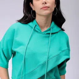 Freehand by The Indian Garage Co Women Cotton Hooded Sweatshirt-picture-40
