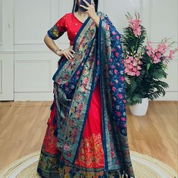 ZIBLON Printed Ready to Wear Lehenga & Blouse With Dupatta-image-69