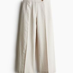 H&M Tailored Linen-Blend Trousers-image-83