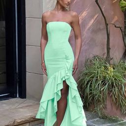 StyleCast Strapless Ruffled Maxi Dress-image-39