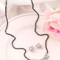 Bhagya Lakshmi Silver-Plated Artificial Stones and Beads Mangalsutra-32