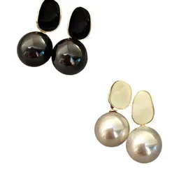 AKISON JEWELS Pearls Contemporary Alloy Studs Earrings-image-82