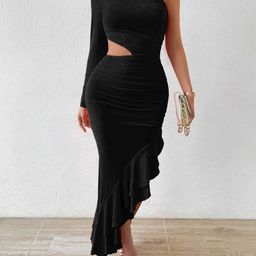 Stylecast X Slyck One Shoulder Maxi Dress-picture-44