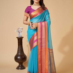 KALINI Women Silk Saree With Unstitched Blouse-picture-29