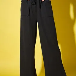DIMPY GARMENTS Women Relaxed High-Rise Regular Trousers-image-80