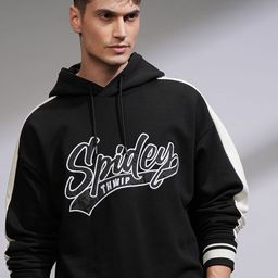 HIGHLANDER Men Marvel Spider Man Oversized Drop Shoulder Front Open Hoodie Sweatshirt-picture-30