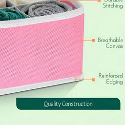 Aura Pink Set of 6 Reusable Drawer Organiser Organisers image 5
