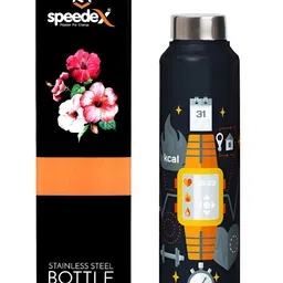 Speedex Multicoloured & Multicoloured Single Stainless Steel Printed Single Wall Vacuum Water Bottle-image-75