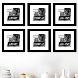 Art Street Black 5 to 7 Pieces Wood Wall Photo Frames-image-80