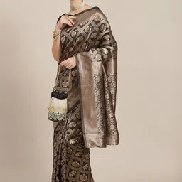 Mitera Kalamkari Zari Patola Saree-image-43