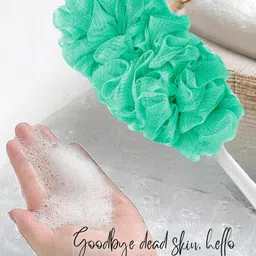 CareDone Set of 2 Soft Round Loofah and Long Loofah With Handle image 2