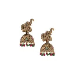 Shining Jewel - By Shivansh Contemporary Jhumkas Earrings-37