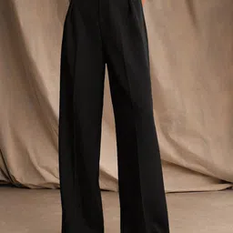 Chemistry Women Relaxed Straight Leg High-Rise Pleated Trousers-picture-50