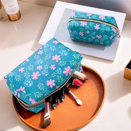 Tinker Squad Set of 2 Floral Printed Pouch Travel Accessory-19
