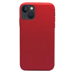 Macmerise Eco-ver Soft Bamboo & Starch Based Material Back Cover for Apple iPhone 14 (Supports Wireless Charging, Crimson Red)-image-88