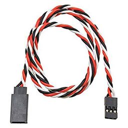 SafeConnect Twisted 100cm 22AWG Servo Lead Extention (Futaba) Cable with Hook-0