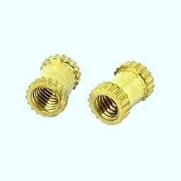 M4 X 8 mm Brass Heat set Threaded Round Insert Nut – 25 Pcs-0