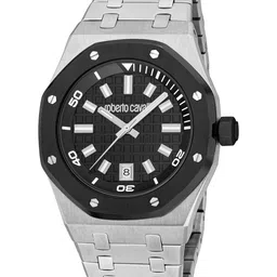 Roberto Cavalli Men Textured Dial & Bracelet Style Straps Analogue Watch RC5G154M0085-picture-24