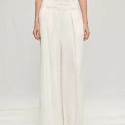 MANGO Women Pleated Straight Fit Trousers-picture-24
