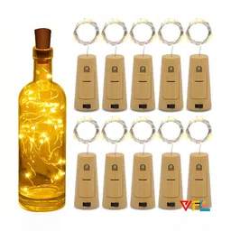 SPARK WORLD 10-Pcs Yellow Rice Shaped String Lights-35