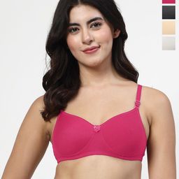 LILY Dapyeh Pack Of 4 Full Coverage Heavily Padded T-shirt Bra-27