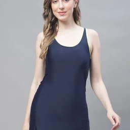 TAG 7 Round Neck A-Line Swimming Dress-58