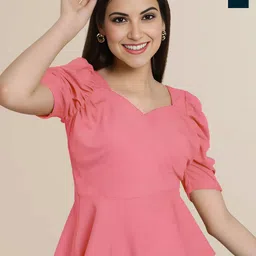 Mast & Harbour Women Pack of 2 Puff Sleeves Top-image-54