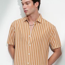 HIGHLANDER Men Comfort Striped Casual Shirt-image-61