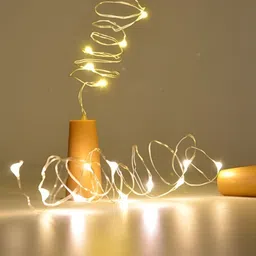 SPARK WORLD 10-Pcs Yellow Rice Shaped String Lights image 4
