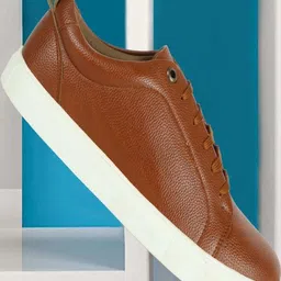 PLAYTOES Men Tan Synthetic Casual Shoes-image-88
