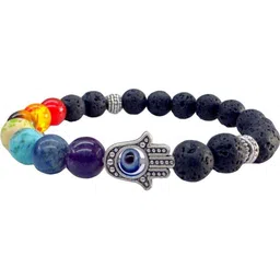 Divine souvenirs Unisex Artificial Beaded Elasticated Bracelet-34