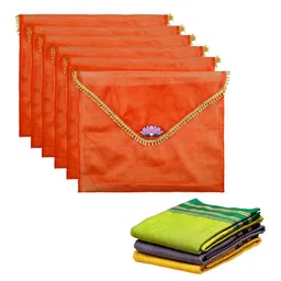 Kuber Industries Orange Set of 6 Regular Multi-Utility Organisers-47