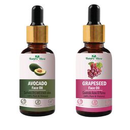 Nature Glow Herbal Set Of 2 Avocado & Grapeseed Facial Oil- 15 ml Each-20