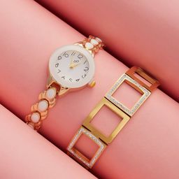 HAUTE SAUCE by Campus Sutra Women Set Of Enamel Watch & Bracelet SSM25_HSWB5090-image-48