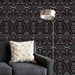 ArtzFolio Printed UV-Resistant Anti-Bacterial Traditional Indian Pattern Peel & Stick Wallpaper-image-71