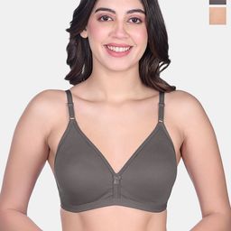 SKDREAMS Women Pack of 2 Medium Coverage Seamless Non Padded Cotton Bra-picture-52