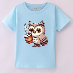 BLUSHES Kids Graphic Printed Round Neck Cotton T-shirt-15